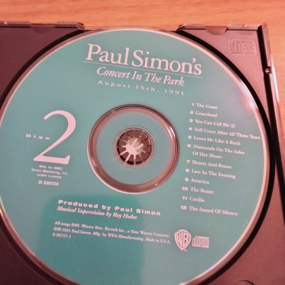 Paul Simons Concert In The Park Live CD - Picture 6 of 6